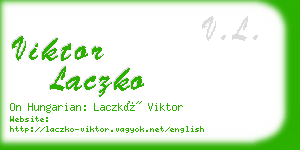 viktor laczko business card